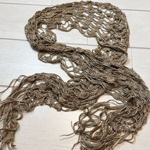 Brown Crochet Scarf